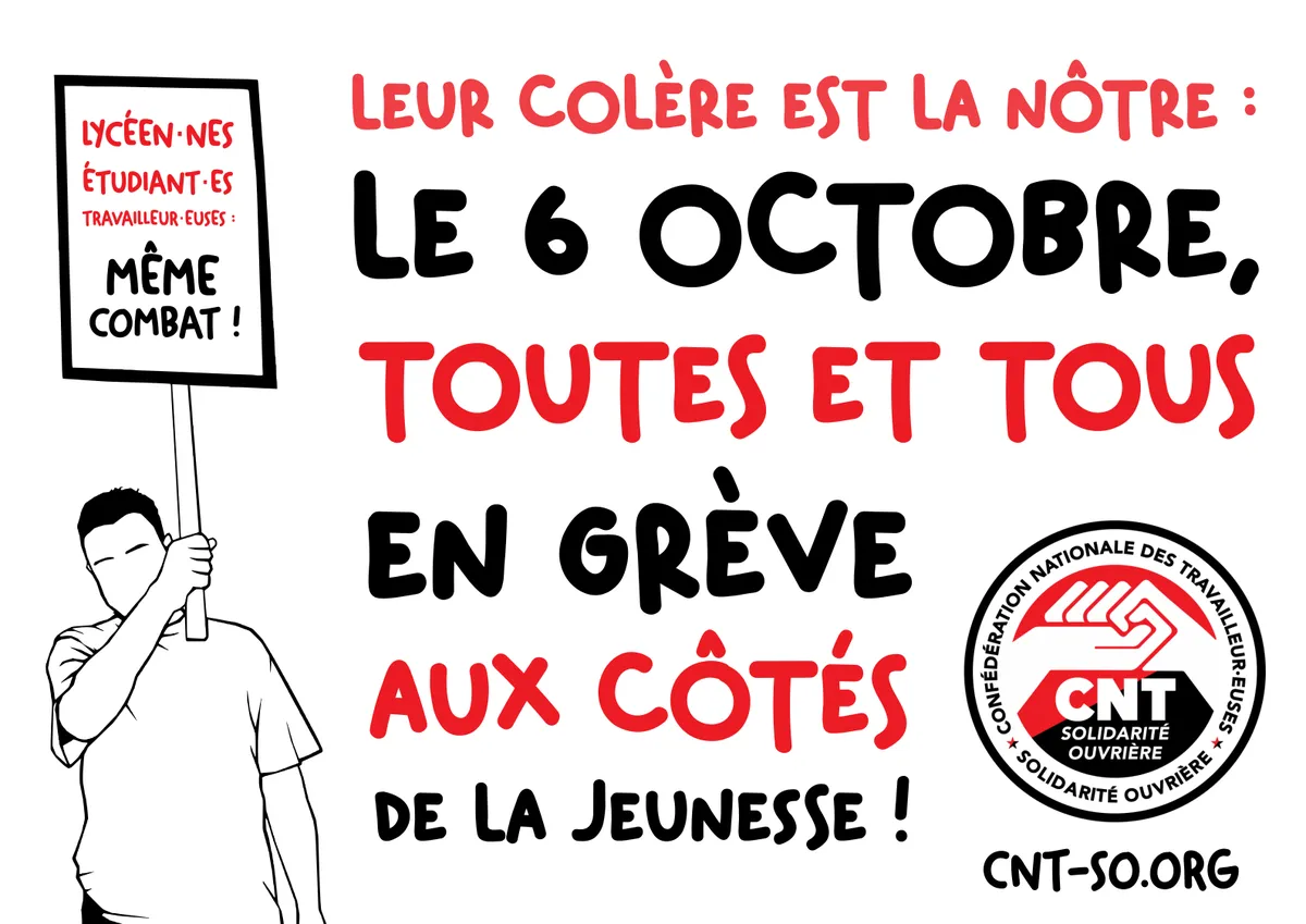 Le 06 octobre, tous et toutes avec la jeunesse !
