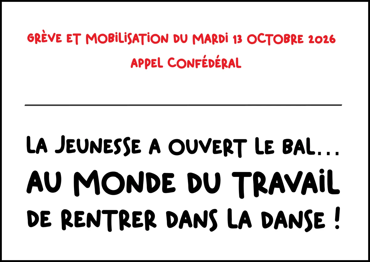 Mobilisons-nous avec la jeunesse, le 13 octobre !