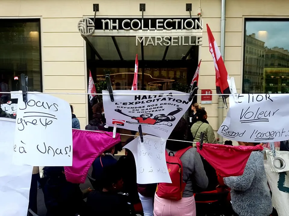 Plus d'un mois de grève pour les femmes de chambre du NH Collection Marseille - NH Hôtel honte à vous !