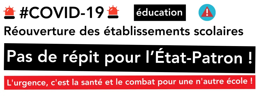 Communiqué de la fédération Education & Recherche CNT-SO sur la réouverture des établissements