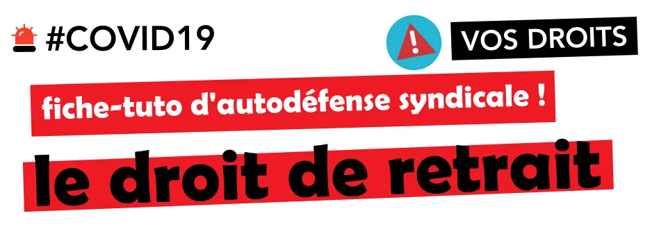 COVID-19 : exercice du droit de retrait (secteur privé)