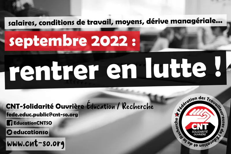 Éducation : dossier rentrée scolaire 2022
