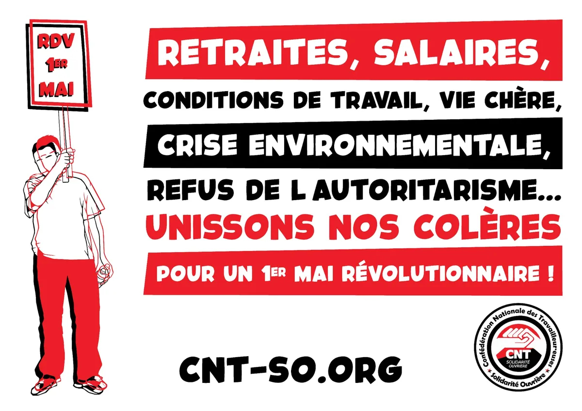 Unissons nos colères et organisons-nous pour un 1er mai révolutionnaire et un printemps de lutte !