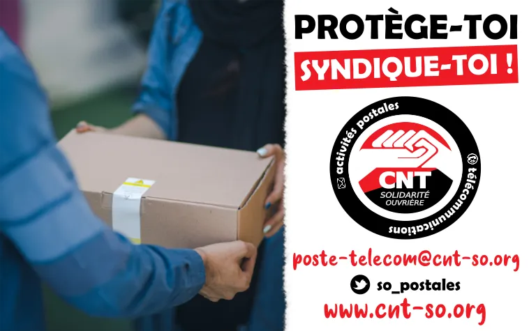 Intérimaires de la Poste : prenez la parole ! Campagne nationale de la CNT-SO