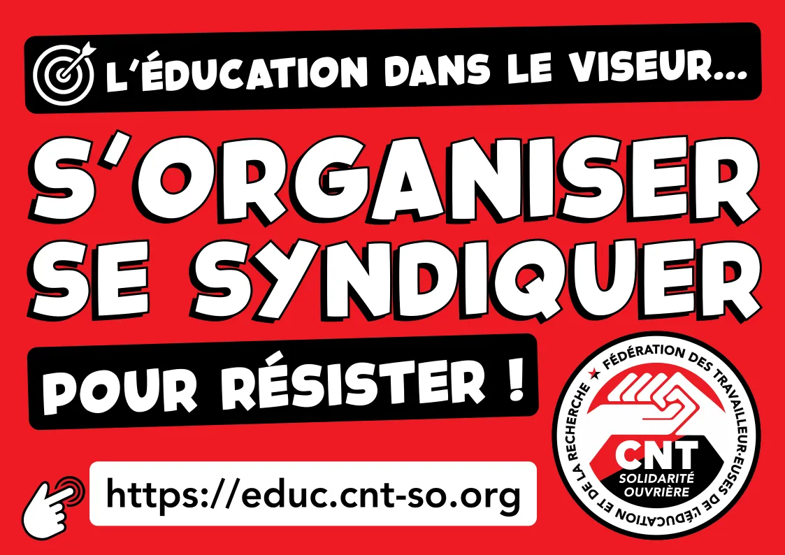 Rentrée scolaire 2023 : dossier spécial de la Fédération Éducation & Recherche CNT-SO