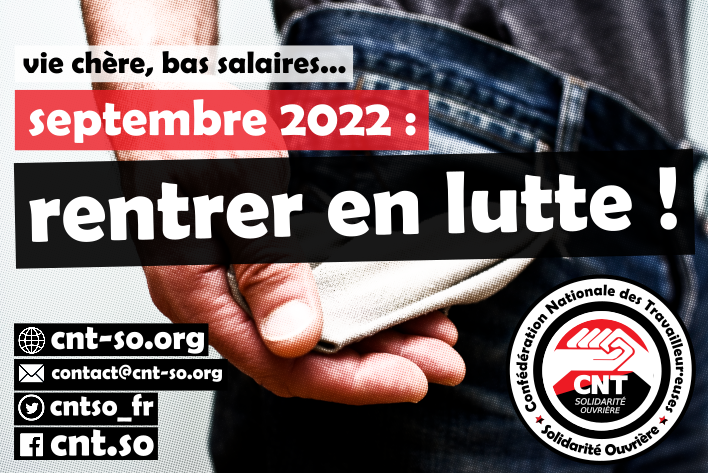 Le 29 septembre et après, un seul mot d’ordre : répartition égalitaire des richesses !