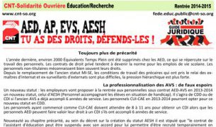 Education : guide juridique AED, AP, EVS, AESH
