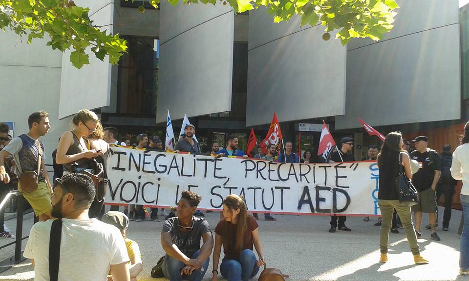 Rassemblement des AED : mercredi 15 juin, 14h, IA  (Bd C. Nédelec - Marseille)