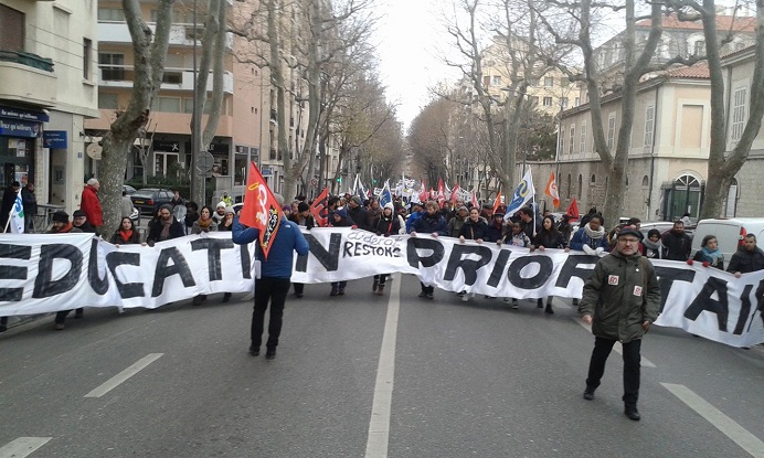 Education Prioritaire : la lutte continue ! Manifestation à Marseille, jeudi 12 janvier 2017 - Montée à Paris, jeudi 19/01