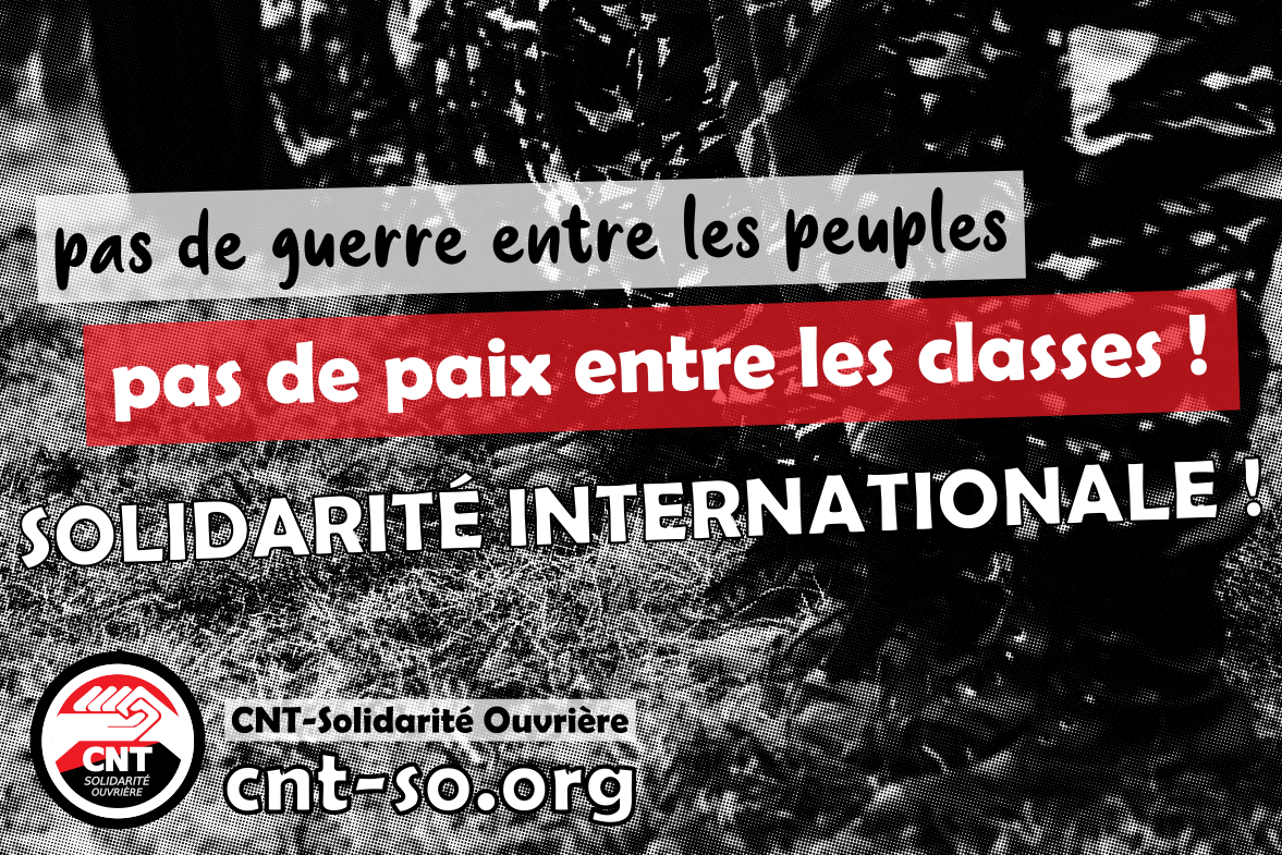 Communiqué de la CNT-SO sur la guerre en Ukraine