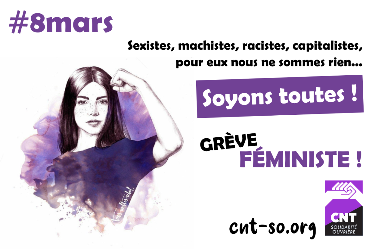 08 mars : journée internationale de lutte pour les droits des femmes !