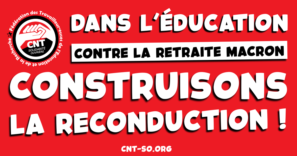 De la maternelle à l’université… A partir du 7 mars, la grève jusqu’au retrait !