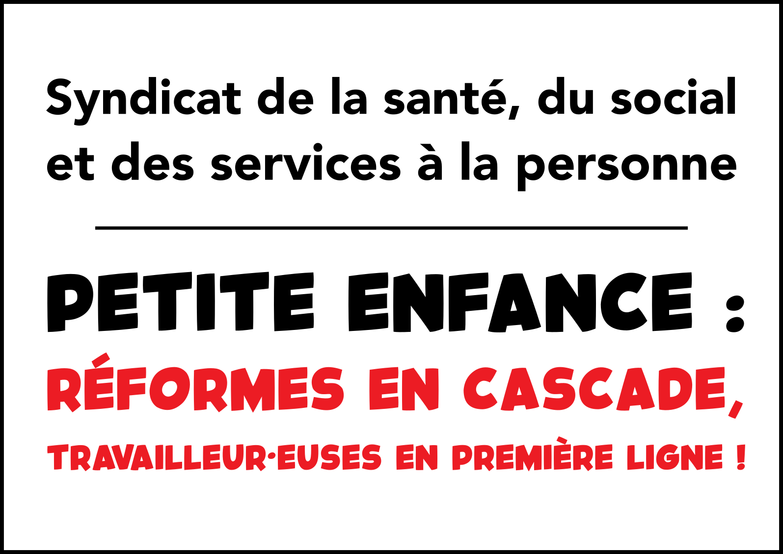 Petite enfance : réformes en cascade, travailleur-euses en première ligne