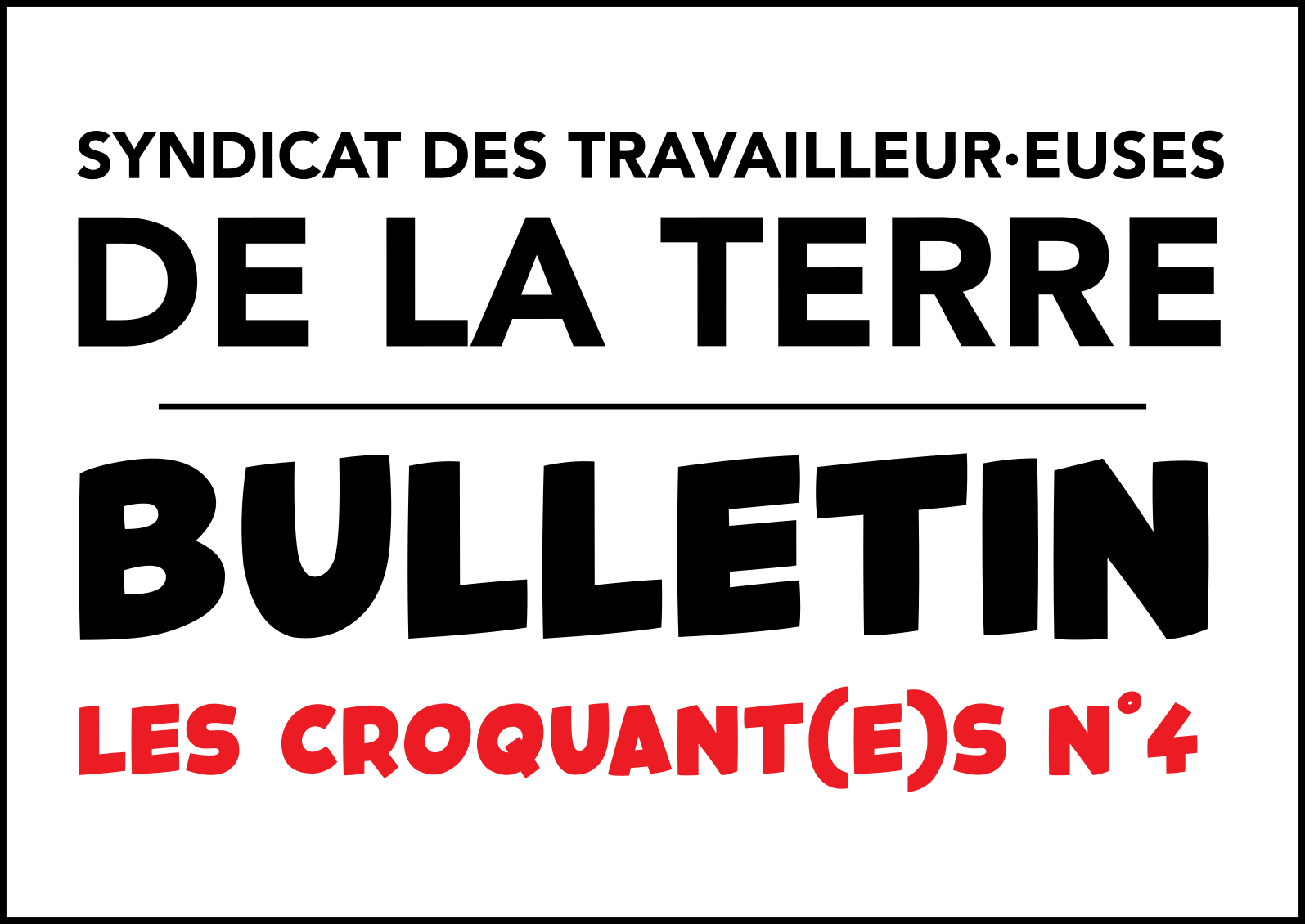 Les croquant(e)s n°4 – été 2026