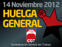 La grève générale du 14 novembre 2012 en Espagne
