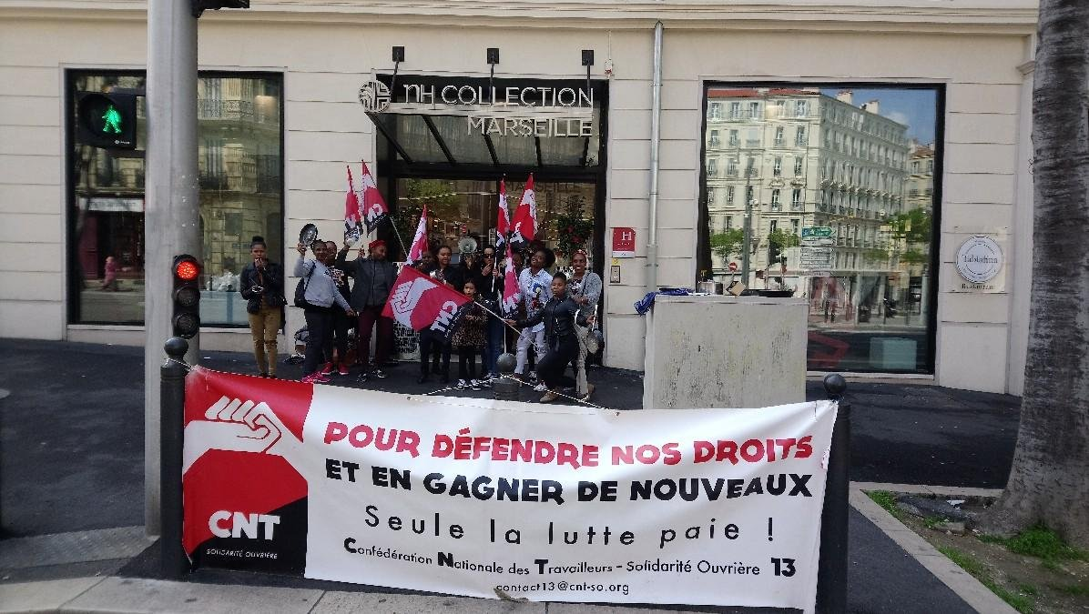 Hôtellerie : la lutte des personnels sous-traités fait une étape combative au « NH Collection » Marseille