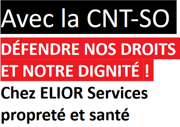 Elections au CSE d'ELIOR-SPS : faisons barrage aux syndicats vendus au patron !