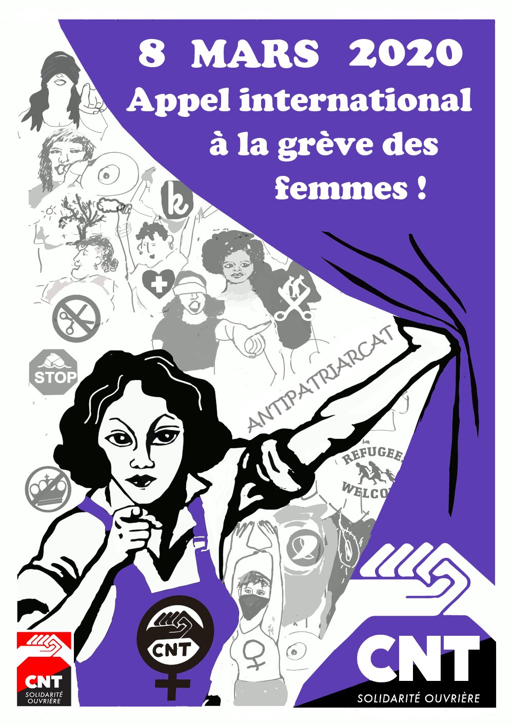 08 mars : mobilisation pour la journée internationale des droits des femmes et la grève féministe !