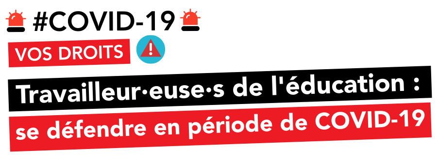 Coronavirus : exercer son droit de retrait dans l'Education