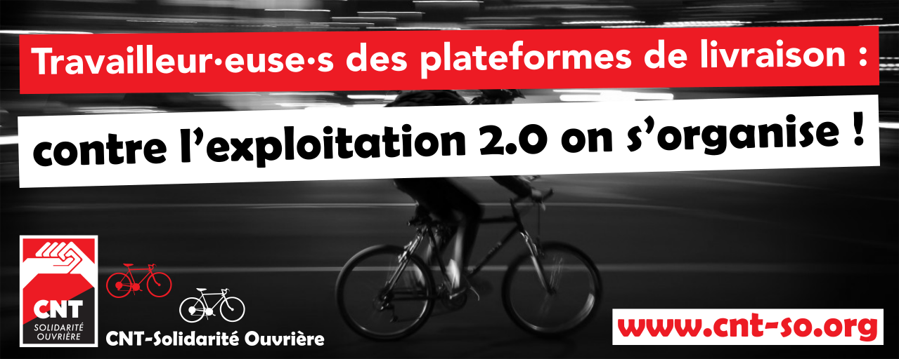 Travailleur·euse·s des plateformes de livraison : contre l’exploitation 2.0 on s’organise !
