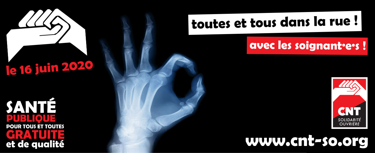 Le 16 juin : tous et toutes dans la rue avec les soignant.e.s !