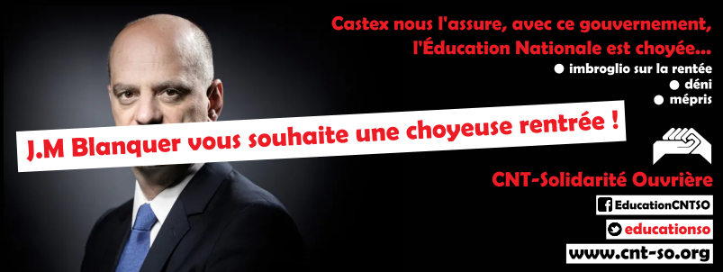 Education :  J.M Blanquer vous souhaite une choyeuse rentrée !