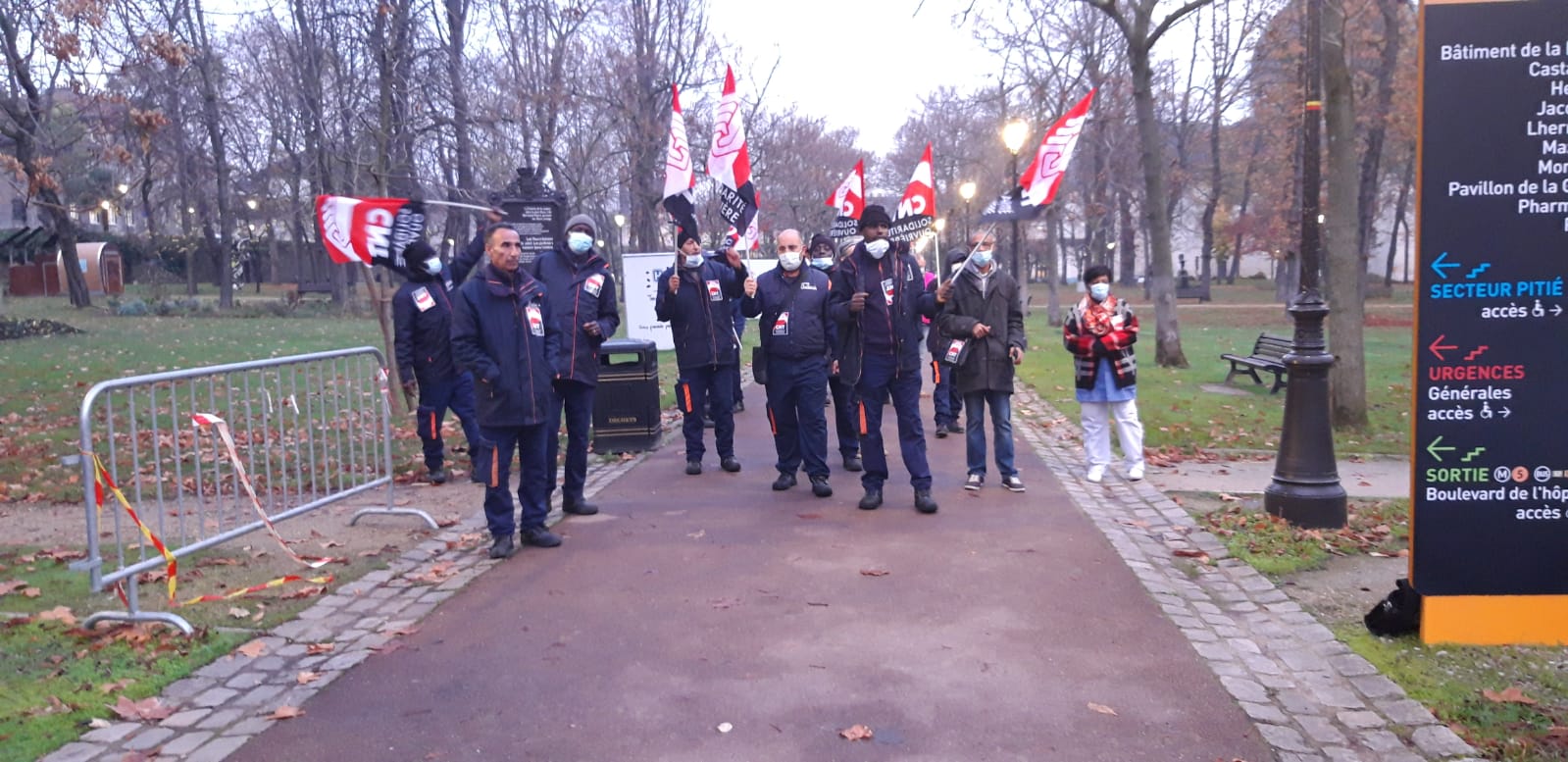 Hôpital Pitié-Salpêtrière (Paris) : grève des agents de nettoyage