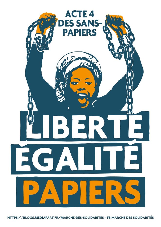 [18 décembre] Acte 4 des Sans-Papiers : Liberté, Égalité, Papiers !