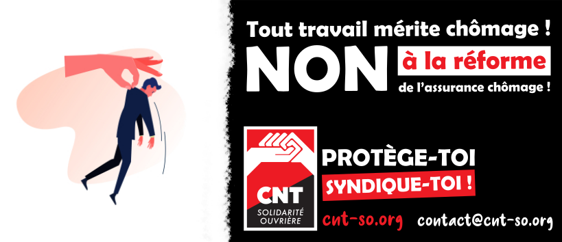 Réforme de l'assurance chômage : c'est toujours non !