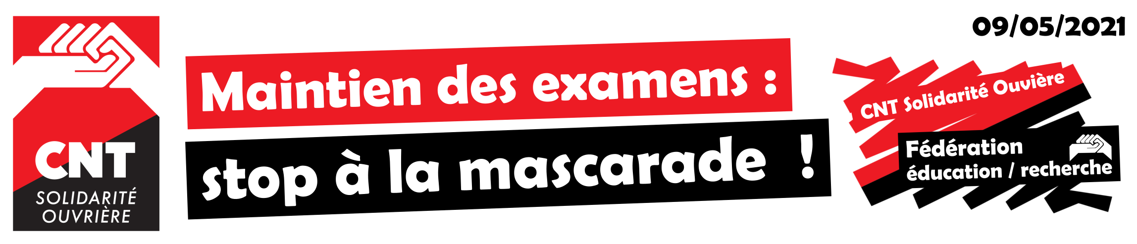 Maintien des examens : stop à la mascarade  !
