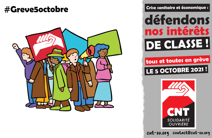 Le 05 octobre, dans tous les secteurs, on grève et on manifeste !