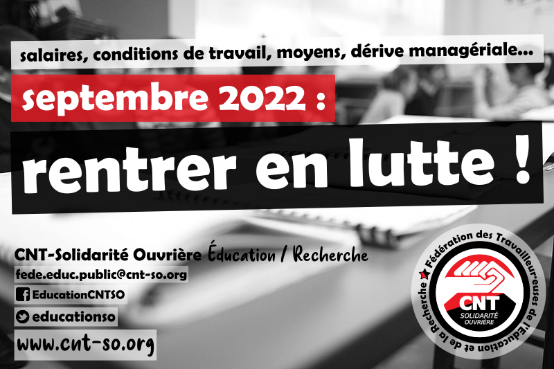 Éducation : dossier rentrée scolaire 2022