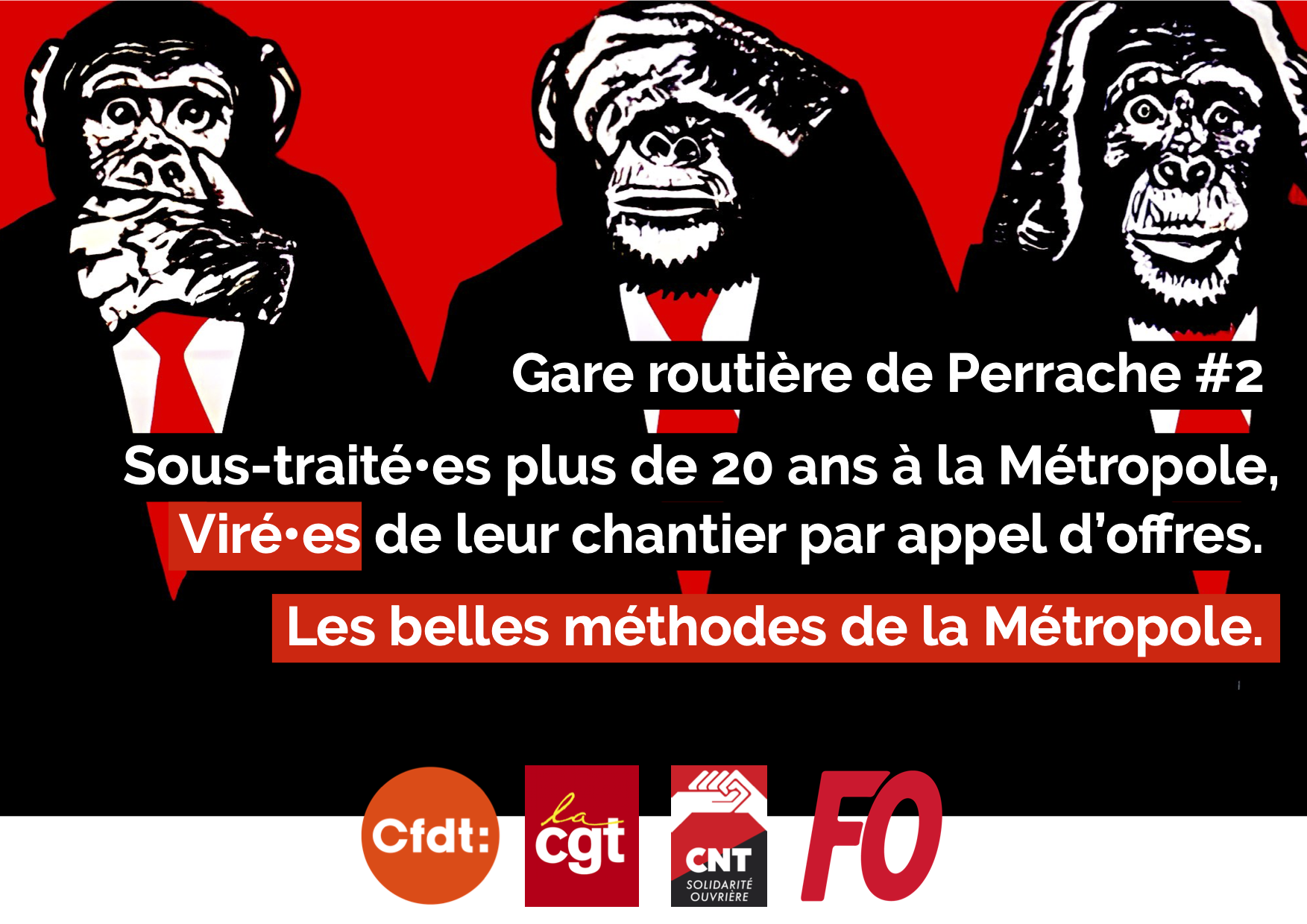 Les agent‧es de nettoyage de la gare routière de Lyon-Perrache en grève illimitée pour leurs emplois !