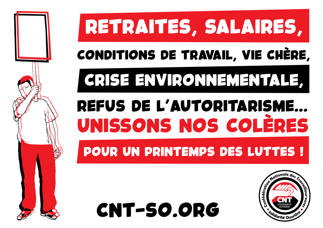 Unissons nos colères et organisons-nous pour un 1er mai révolutionnaire et un printemps de lutte !