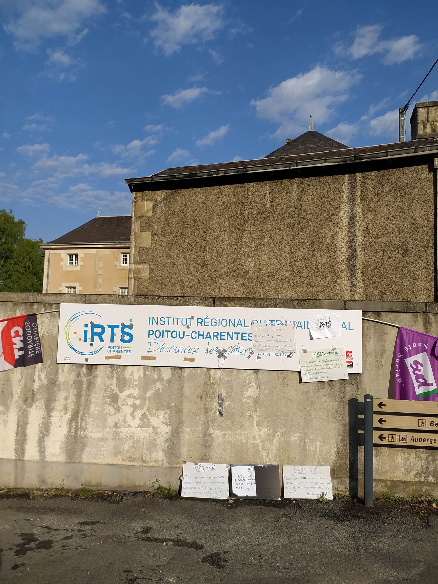 Mobilisation intersyndicale à l'IRTS Poitou-Charente