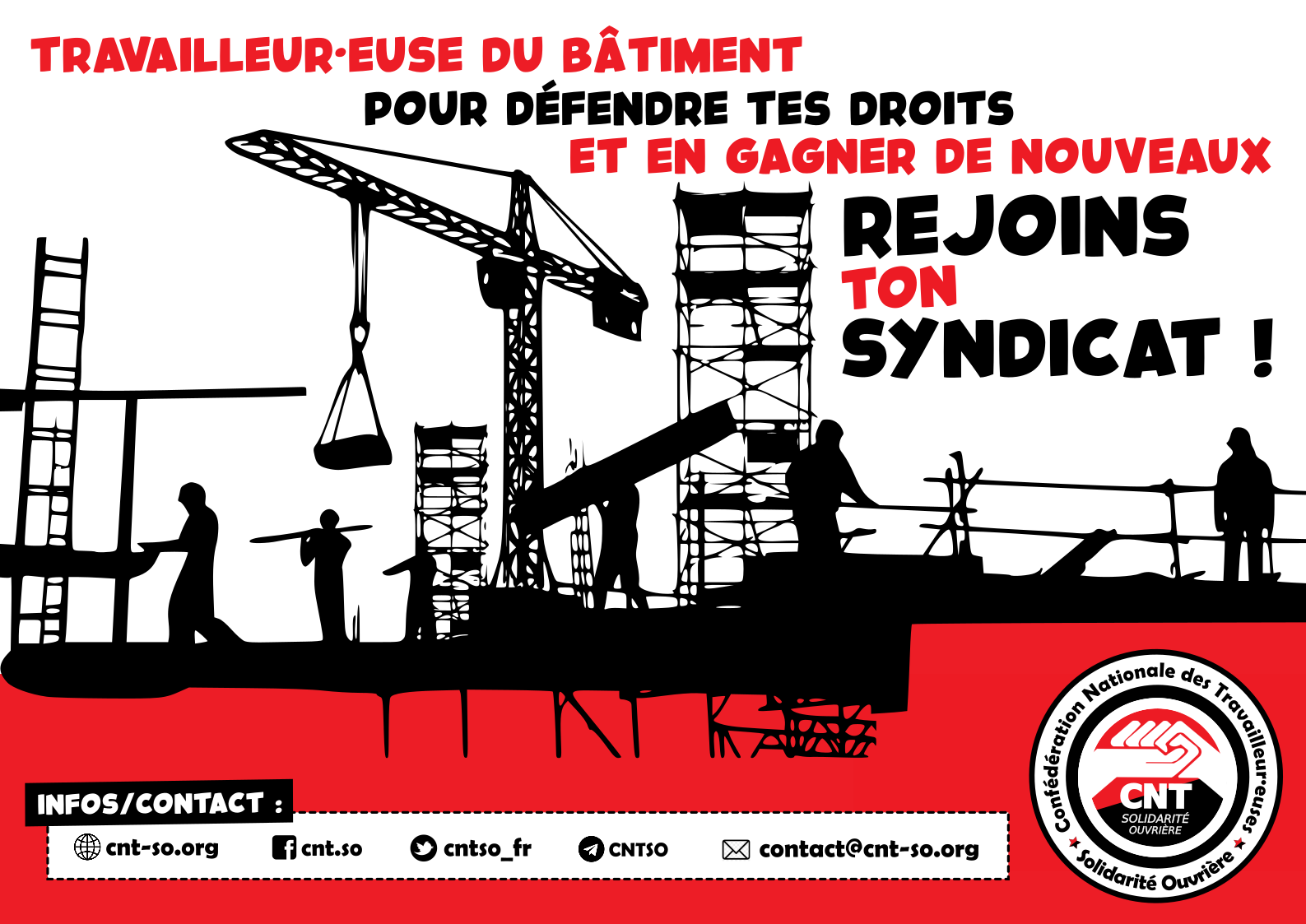 Travailleur et travailleuse du BTP : organise-toi, syndique-toi !
