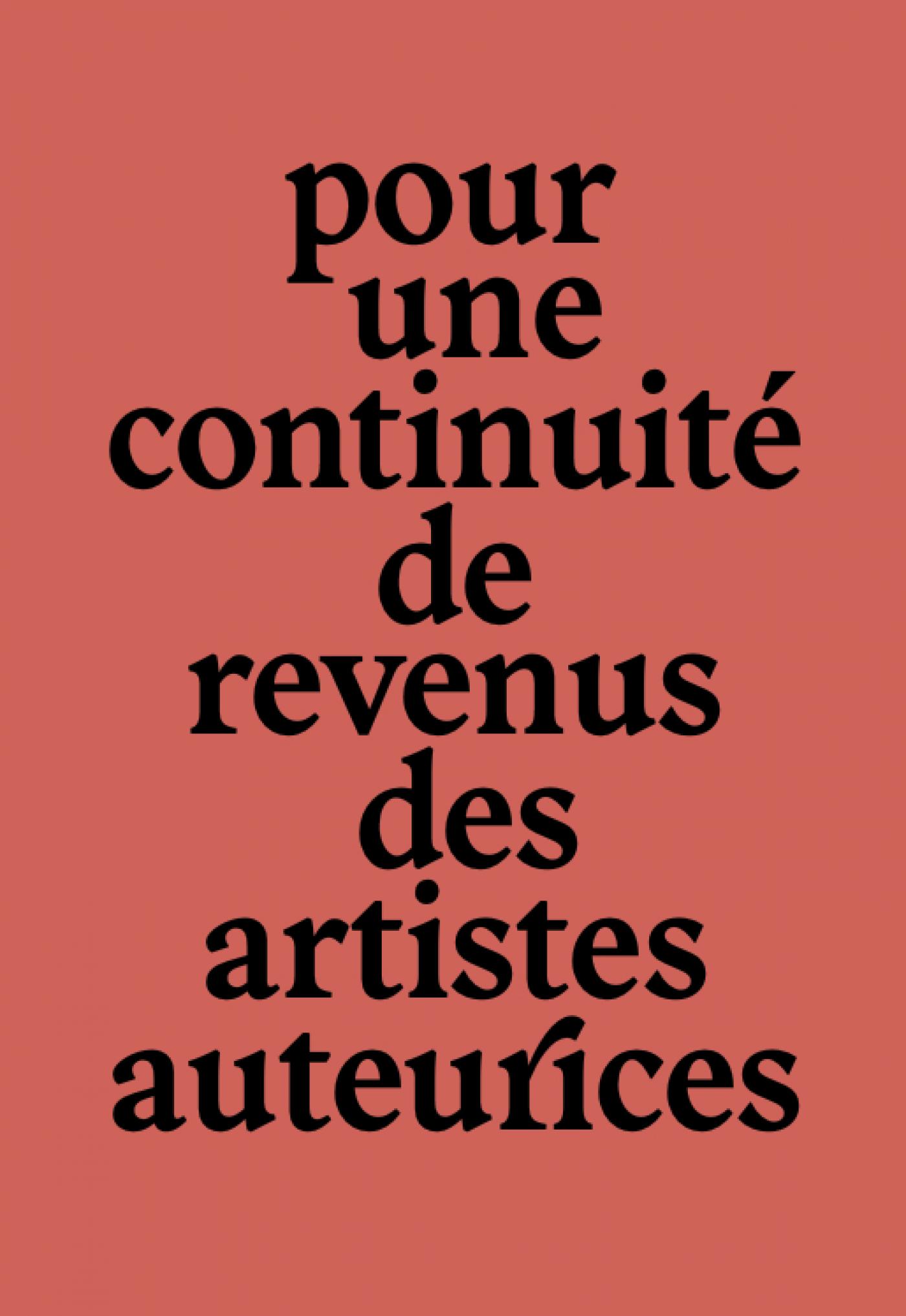 Pour une continuité de revenus des artistes auteur·ices