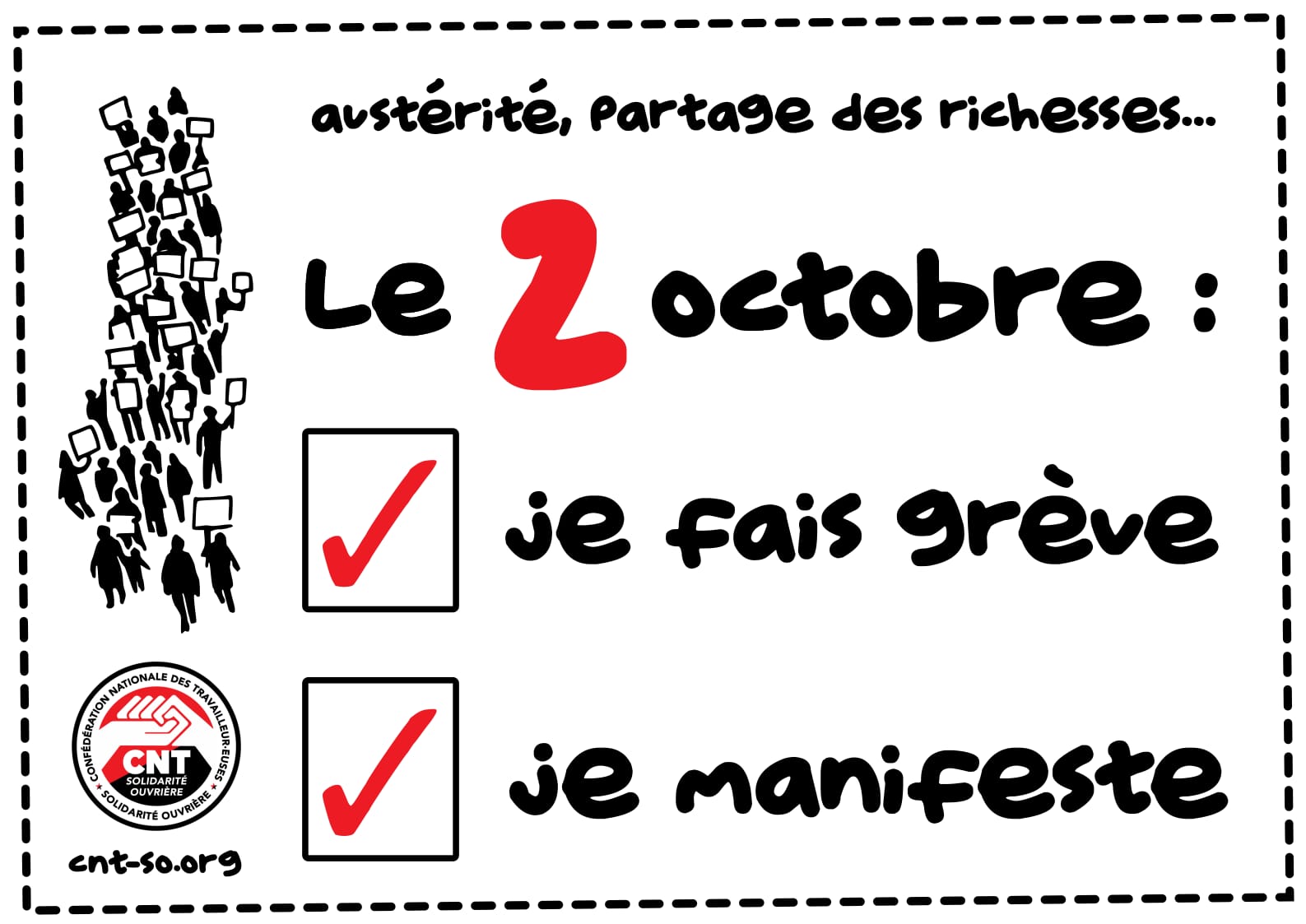 Austérité, partage égalitaire des richesses… Le combat continue !