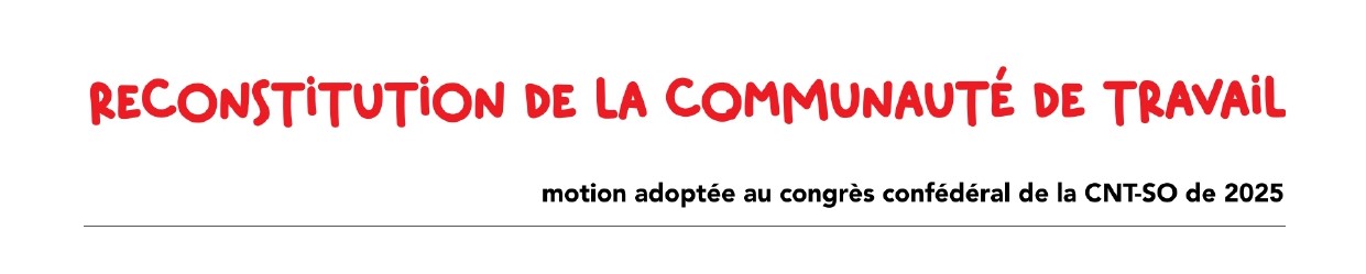 Recomposition de la communauté de travail