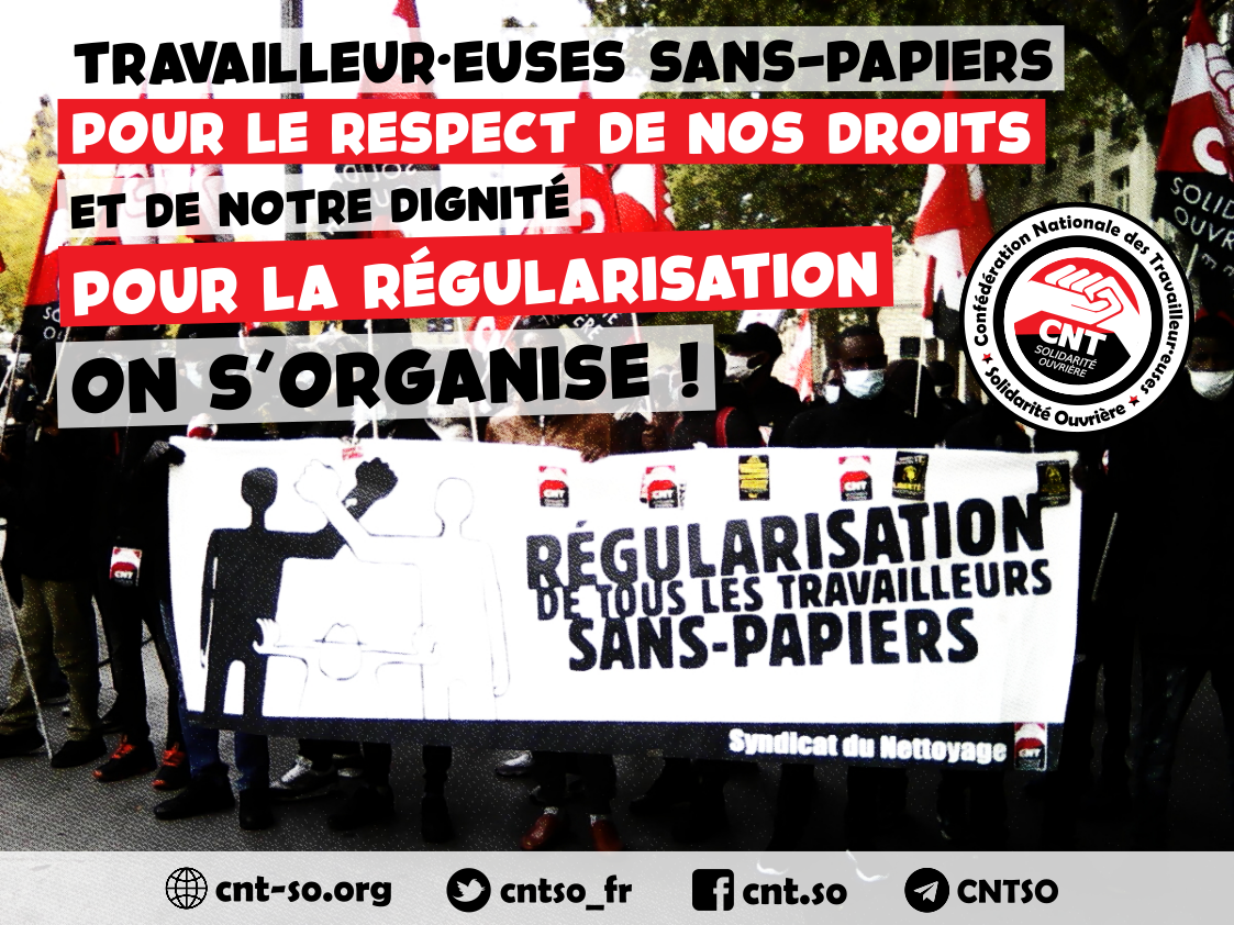 Solidarité avec les travailleurs sans-papiers des établissements George Blanc (Vonnas - 01) qui revendiquent leur régularisation !