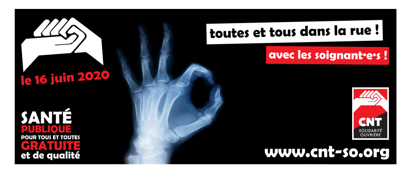 Le 16 juin : tous et toutes dans la rue avec les soignant.e.s !