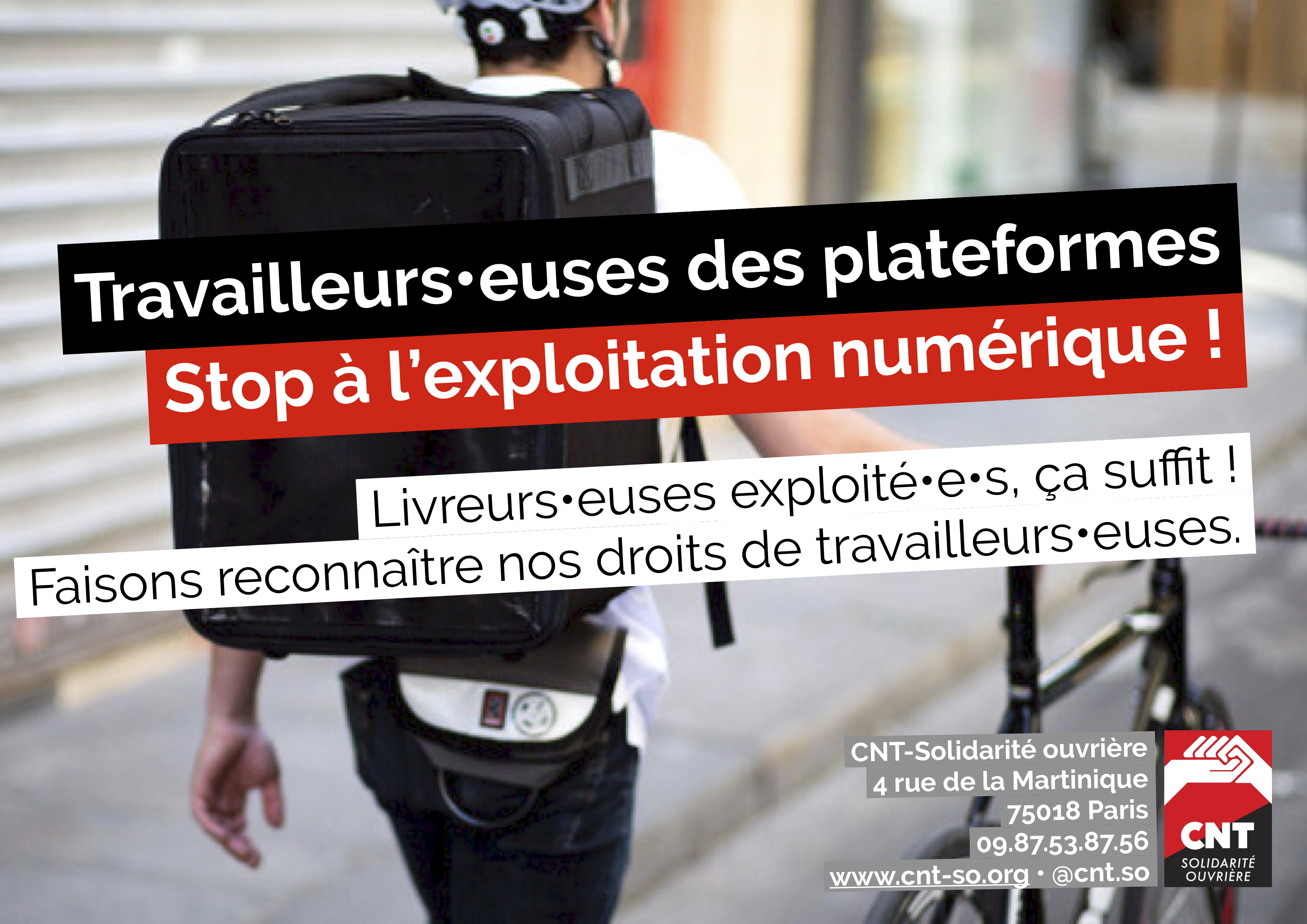 Livreurs : organisons-nous pour nos droits !