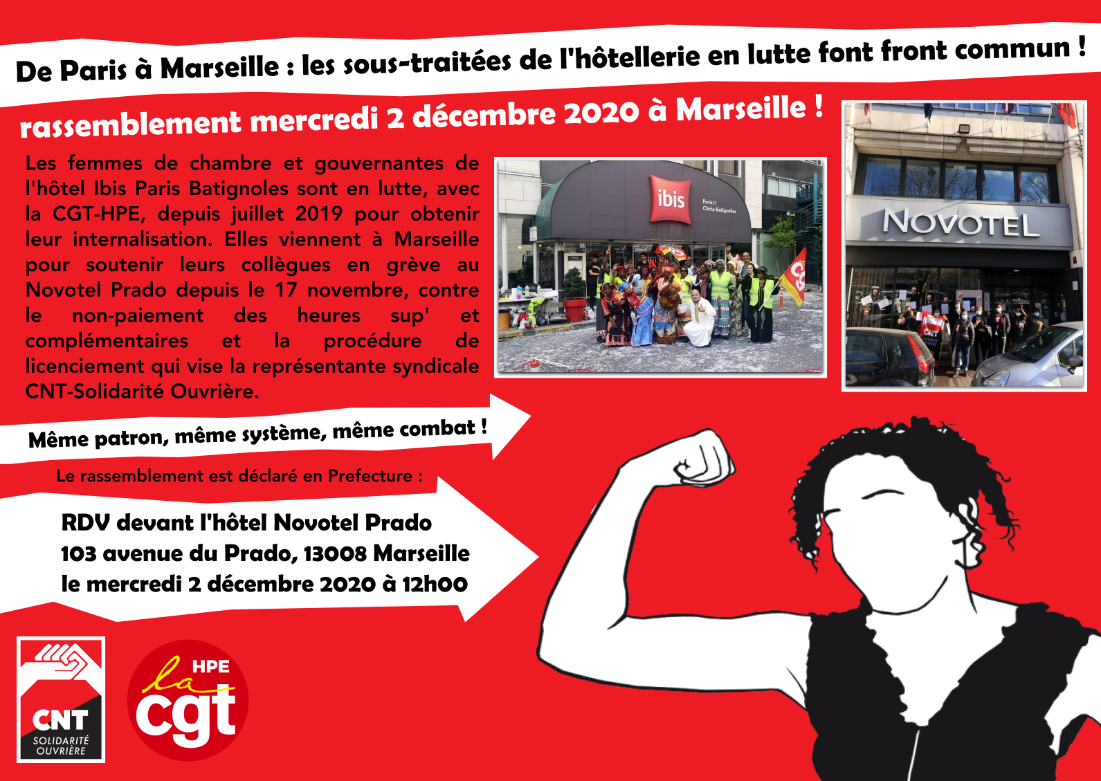 De Paris à Marseille : les sous-traitées de l’hôtellerie en lutte font front commun !