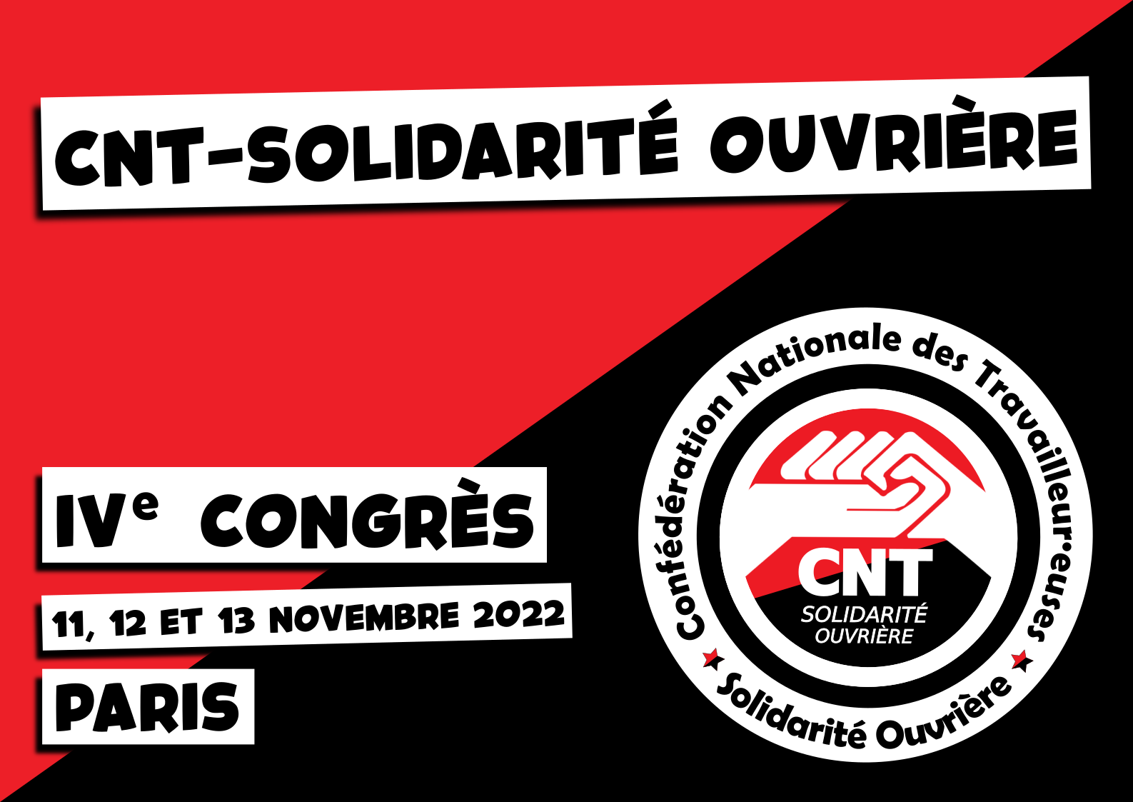 IVe congrès de la CNT-SO : s’organiser pour lutter et révolutionner la société !