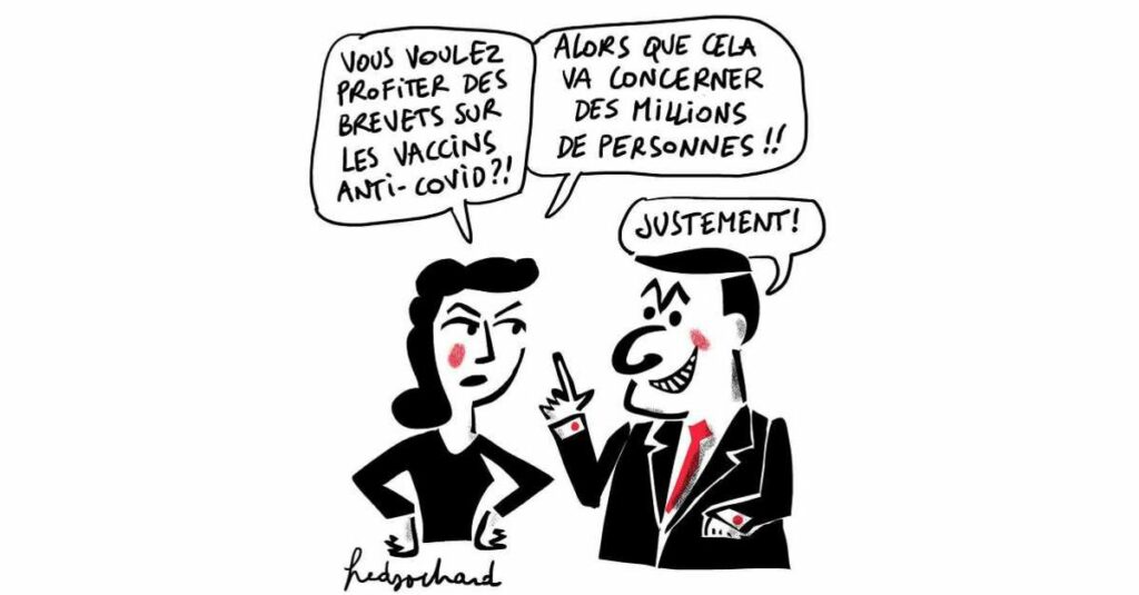 Brevets sur les vaccins anti-covid, Stop. Réquisition !