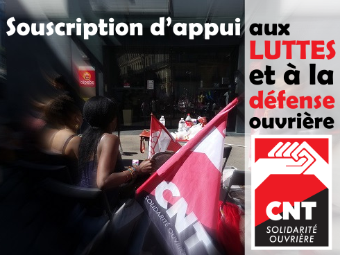 Souscription permanente de soutien aux luttes !