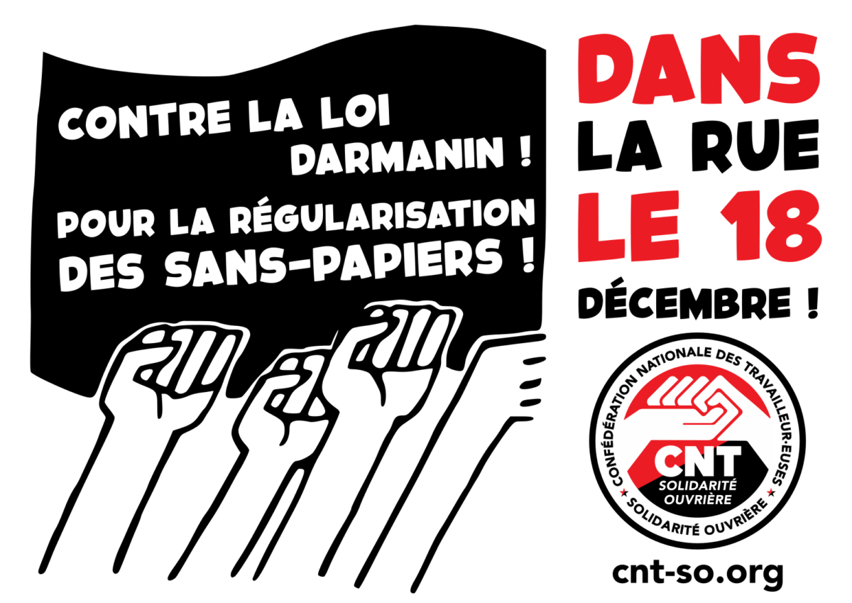 Appel à mobilisation générale contre la loi Darmanin : manifestons dans tout le pays le 18 décembre !