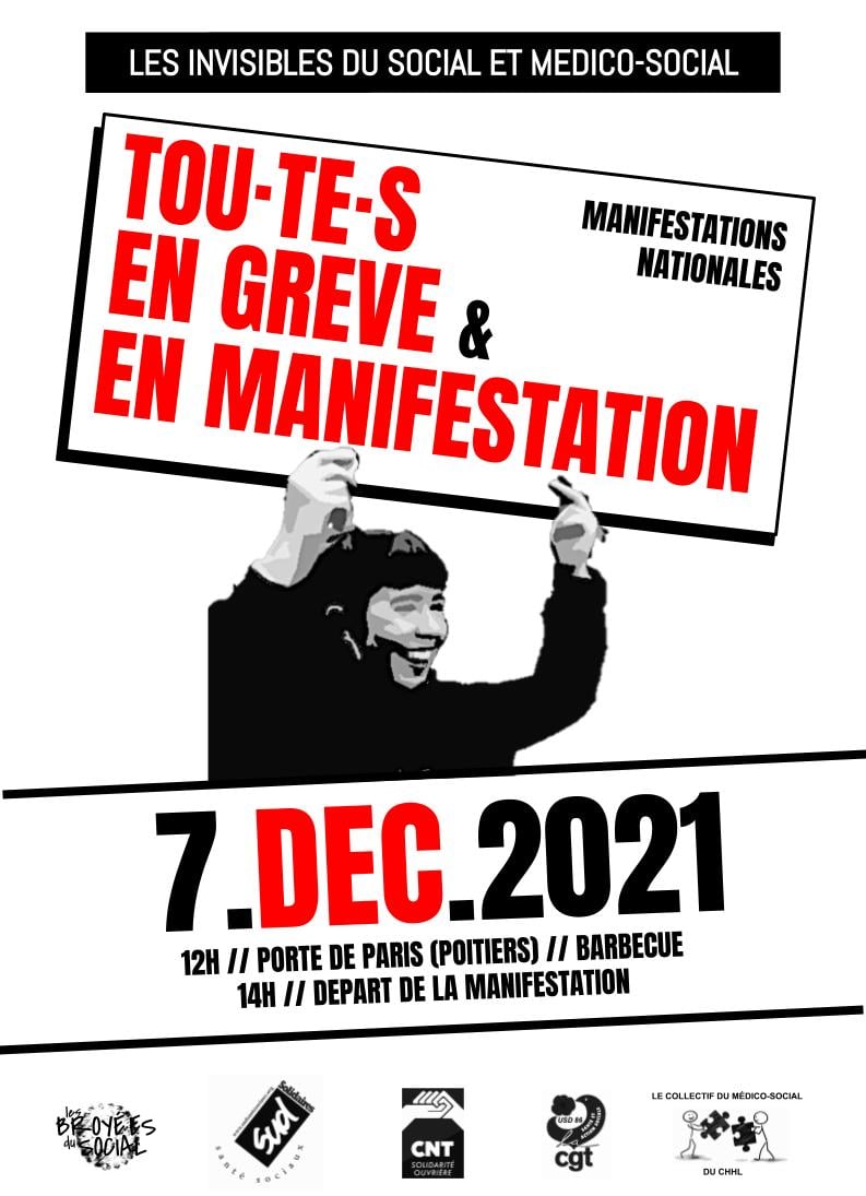 Manifestation du secteur social et médico-social  le 7 décembre 2021