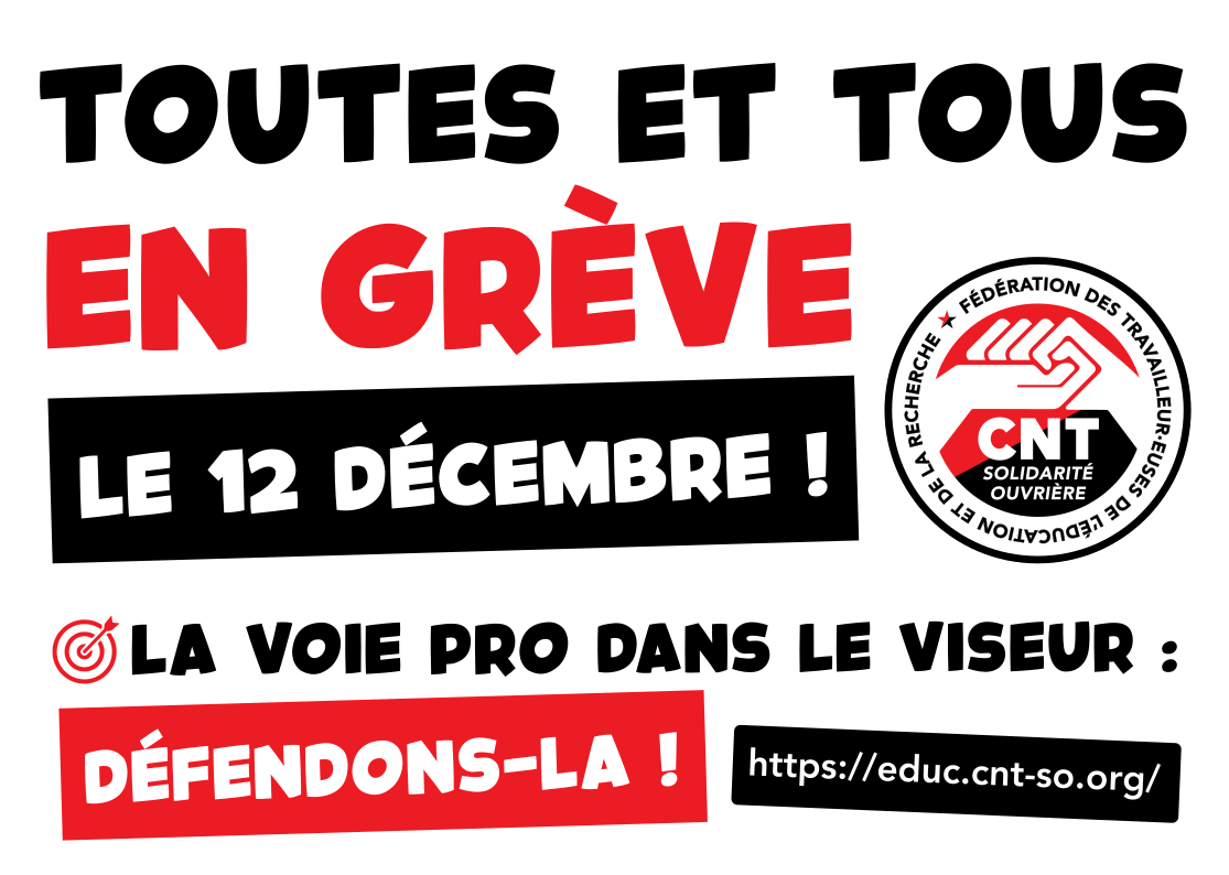 Les lycées professionnels préparent la grève du 12 décembre